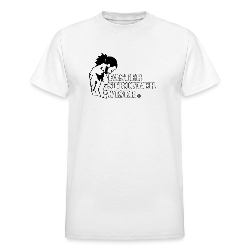 Faster Stronger Wiser LLC Gildan Ultra Cotton Adult T-Shirt - white