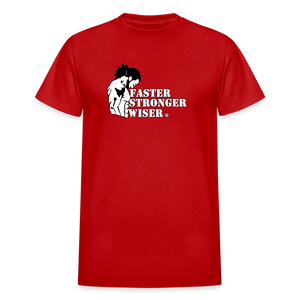 Open image in slideshow, Faster Stronger Wiser LLC Gildan Ultra Cotton Adult T-Shirt - red
