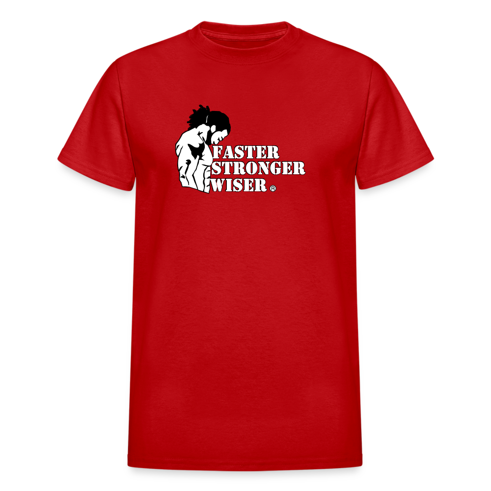 Faster Stronger Wiser LLC Gildan Ultra Cotton Adult T-Shirt - red